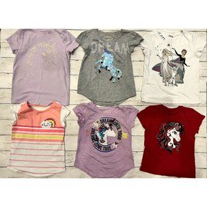 Bundle of girls 6 short sleeve shirts size 6